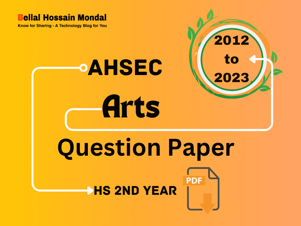 HS Arts Question Paper 2012 to 2023