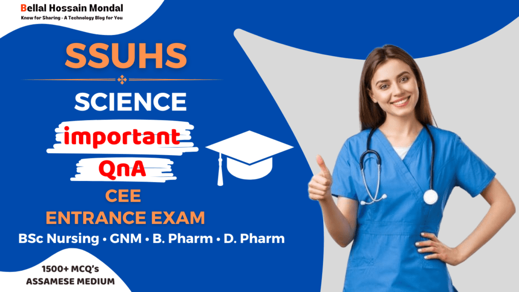 Science Important QnA for SSHUS CEE Entrance Exam